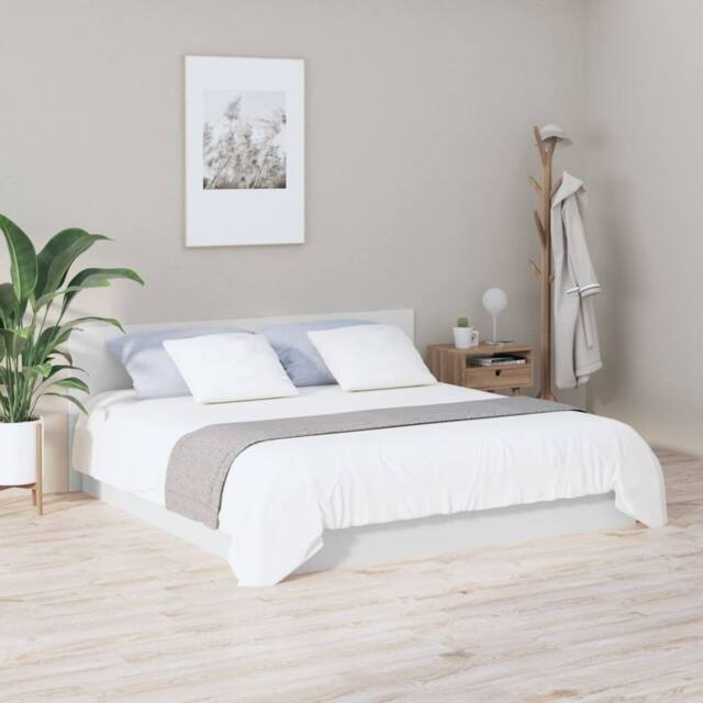 Berkfield Home Stylish Bed Headboard White 200x1.5x80 cm Engineered Wood - image 1