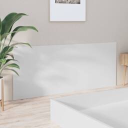 Berkfield Home Stylish Bed Headboard White 200x1.5x80 cm Engineered Wood - thumbnail 4