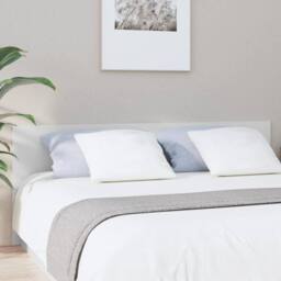 Berkfield Home Stylish Bed Headboard White 200x1.5x80 cm Engineered Wood - thumbnail 2
