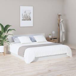 Berkfield Home Stylish Bed Headboard White 200x1.5x80 cm Engineered Wood - thumbnail 1