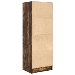Berkfield Home Smoked Oak Shelving Unit Smoked Oak Engineered Wood Medium in Brown - thumbnail 7