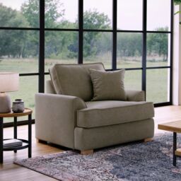 The Great Sofa Company Ophelia Chenille Fabric Armchair in Grey - thumbnail 1