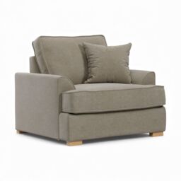 The Great Sofa Company Ophelia Chenille Fabric Armchair in Grey - thumbnail 2