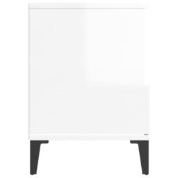 Berkfield Home Elegant Bedside Cabinets 2 pcs High Gloss White 40x35x50 cm - Size: 40 x 35 x 50 cm - thumbnail 9