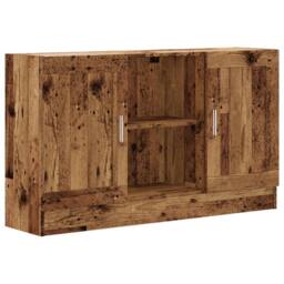 Berkfield Home Sideboard Old Wood 120x30.5x70 cm Engineered Wood in Brown - thumbnail 3