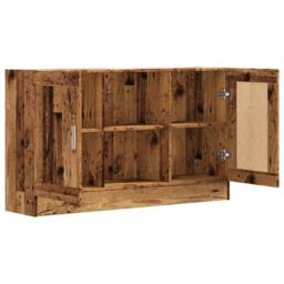 Berkfield Home Sideboard Old Wood 120x30.5x70 cm Engineered Wood in Brown - thumbnail 7