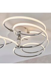 Netlighting Eterne LED Semi Flush Light Chrome Plate & White Silicone in Grey - thumbnail 5