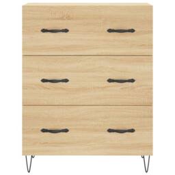 Berkfield Home Sideboard Sonoma Oak 69.5x34x90 cm Engineered Wood in Brown - thumbnail 5