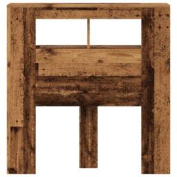 Berkfield Home LED Headboard Old Wood 100x18.5x103.5 cm Engineered Wood in Brown - thumbnail 6