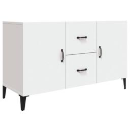 Berkfield Home Sideboard White 100x36x60 cm Engineered Wood - Size: 100 x 36 x 60 cm - thumbnail 3