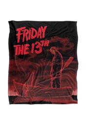 Warner Brothers Friday The 13Th Silky Touch Super Soft Throw Blanket 152x127cm in White - Size: 152x127 cm - thumbnail 1
