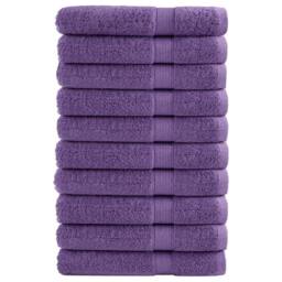 Berkfield Home Premium Towels SOLUND 10 pcs Purple 100x200 cm 600 gsm - thumbnail 2