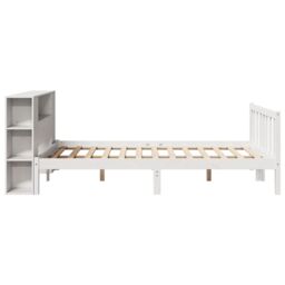 Berkfield Home Bookcase Bed without Mattress White 140x200 cm Solid Wood Pine - thumbnail 7