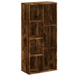 Berkfield Home Bookcase Smoked Oak 50x25x105 cm Engineered Wood in Brown - Size: 50 x 25 x 105 cm - thumbnail 1