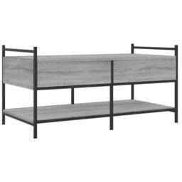 Berkfield Home Coffee Table Grey Sonoma 99x50x50 cm Engineered Wood - Size: 99 x 50 x 50 cm - thumbnail 8