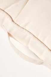 Homescapes Cotton 2 Seater Booster Cushion in Cream - thumbnail 4
