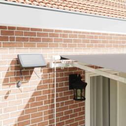 Berkfield Home Manual Retractable Awning with LED Light Grey 400x300 cm - thumbnail 4