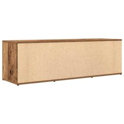 Berkfield Home TV Cabinet Old Wood 120x34x37 cm Engineered Wood in Brown - Size: 120 x 34 x 37 cm - thumbnail 6