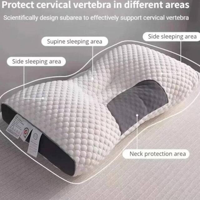 KORVIXA 48*74【900g】 Foam Pillows Cervical Pillow in White - Size: Single - image 1