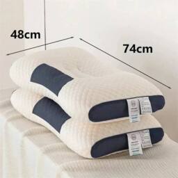 KORVIXA 48*74【900g】 Foam Pillows Cervical Pillow in White - Size: Single - thumbnail 2