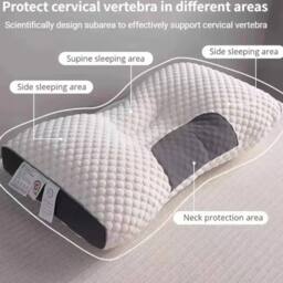 KORVIXA 48*74【900g】 Foam Pillows Cervical Pillow in White - Size: Single - thumbnail 1