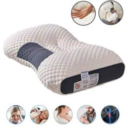 KORVIXA 48*74【900g】 Foam Pillows Cervical Pillow in White - Size: Single - thumbnail 3