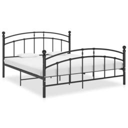 Berkfield Home Bed Frame Black Metal 160x200 cm - thumbnail 2