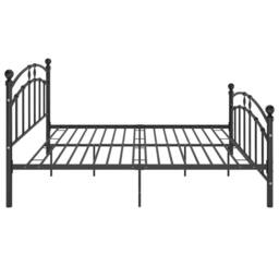 Berkfield Home Bed Frame Black Metal 160x200 cm - thumbnail 4