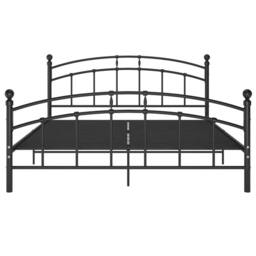 Berkfield Home Bed Frame Black Metal 160x200 cm - thumbnail 3