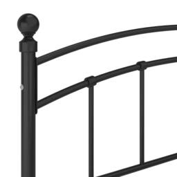Berkfield Home Bed Frame Black Metal 160x200 cm - thumbnail 6