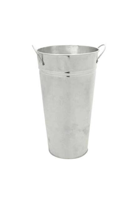KDMD Galvanised Vase 30cm 2 Pack Silver - image 1