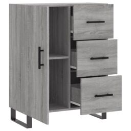 Berkfield Home Sideboard Grey Sonoma 69.5x34x90 cm Engineered Wood - thumbnail 6