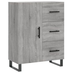 Berkfield Home Sideboard Grey Sonoma 69.5x34x90 cm Engineered Wood - thumbnail 2