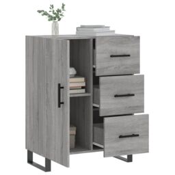 Berkfield Home Sideboard Grey Sonoma 69.5x34x90 cm Engineered Wood - thumbnail 4