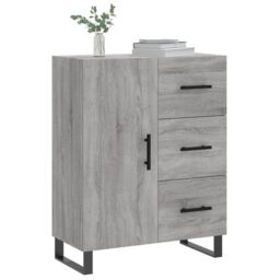 Berkfield Home Sideboard Grey Sonoma 69.5x34x90 cm Engineered Wood - thumbnail 3