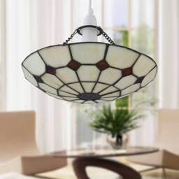 First Choice Lighting Set of 2 Torbay - Tiffany Cream Uplight Easy Fit Pendant Shades - thumbnail 7