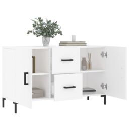 Berkfield Home Sideboard White 100x36x60 cm Engineered Wood - Size: 100 x 36 x 60 cm - thumbnail 4