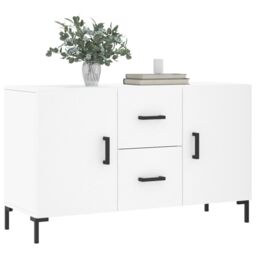 Berkfield Home Sideboard White 100x36x60 cm Engineered Wood - Size: 100 x 36 x 60 cm - thumbnail 3