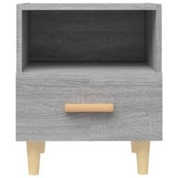 Berkfield Home Bedside Cabinet Grey Sonoma 40x35x47 cm - Size: 40 x 35 x 47 cm - thumbnail 4