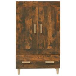 Berkfield Home Highboard Smoked Oak 70x31x115 cm Engineered Wood in Brown - Size: 70 x 31 x 115 cm - thumbnail 6