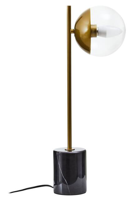 Orsina Contemporary Small Metal Table Lamp, Versatile Desk Lamp, Sturdy Modern Ambient Lamp On Table in Gold - image 1