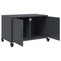 Berkfield Home TV Cabinet Anthracite 68x39x43.5 cm Steel in Charcoal - thumbnail 9