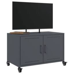 Berkfield Home TV Cabinet Anthracite 68x39x43.5 cm Steel in Charcoal - thumbnail 5