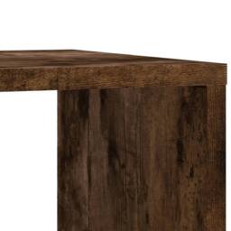Berkfield Home Side Table with Wheels Smoked Oak 50x30x55 cm Engineered Wood in Brown - Size: 50 x 30 x 55 cm - thumbnail 8