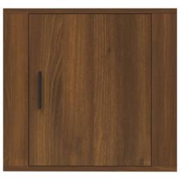 Berkfield Home Elegant Wall-mounted Bedside Cabinet Brown Oak 50x30x47 cm - Size: 50 x 30 x 47 cm - thumbnail 5