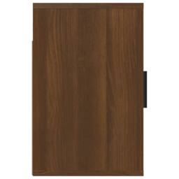 Berkfield Home Elegant Wall-mounted Bedside Cabinet Brown Oak 50x30x47 cm - Size: 50 x 30 x 47 cm - thumbnail 7