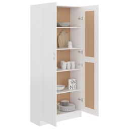 Berkfield Home Book Cabinet White 82.5x30.5x185.5 cm Engineered Wood - thumbnail 5
