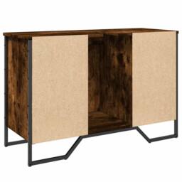 Berkfield Home Bathroom Sink Cabinet Smoked Oak 91x35x60 cm Engineered Wood - Size: 91 x 35 x 60 cm - thumbnail 6