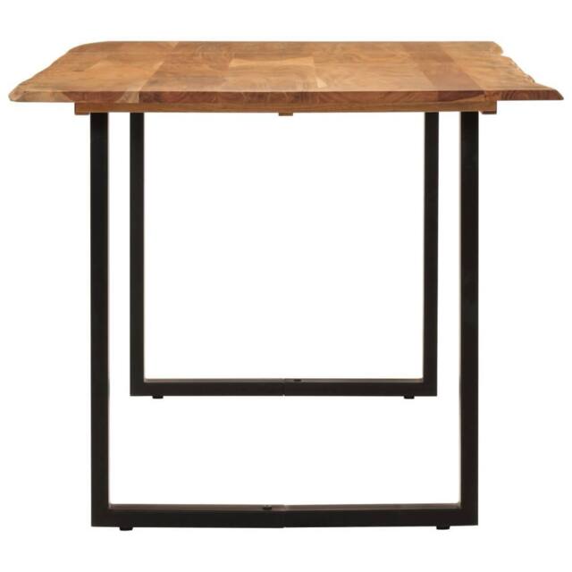 Berkfield Home Sturdy Dining Table 180x90x76 cm Solid Acacia Wood in Brown - Size: 180 x 90 x 76 cm - image 1