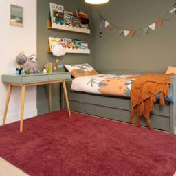 Kukoon Wine Washable Machine Wash Shaggy Rug - Size: 120 cm x 170 cm - thumbnail 2